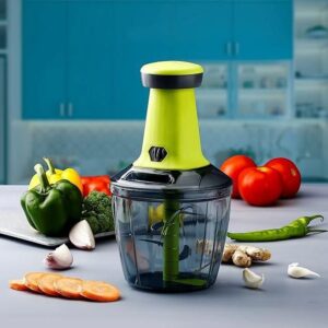 Manual Speedy Hand Press Food Chopper 1000ml