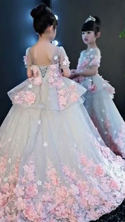 Pink Princess Quinceanera Dresses 3D Flowers Puffy Sleeves Ball Gown Sweet 15 161 - Image 3